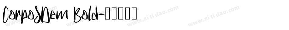 CorpoSDem Bold字体转换